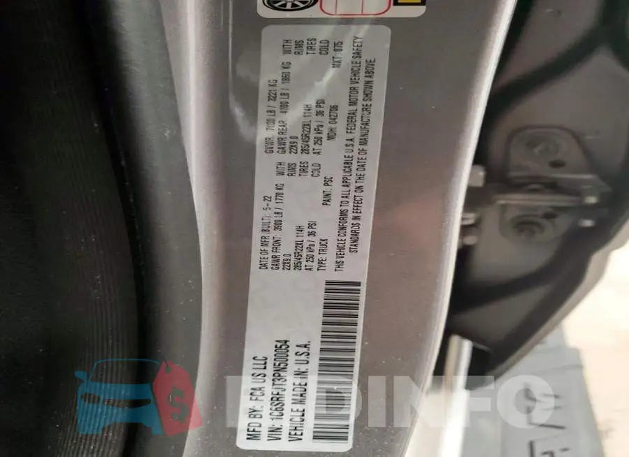 1C6SRFJT3PN500054 Photo# 13