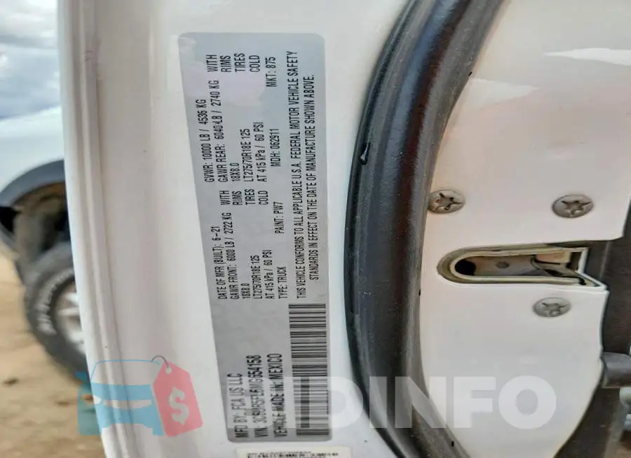 3C6UR5FL6MG654158 Photo# 12