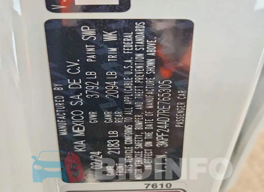 3KPF24AD7RE765305 Photo# 13