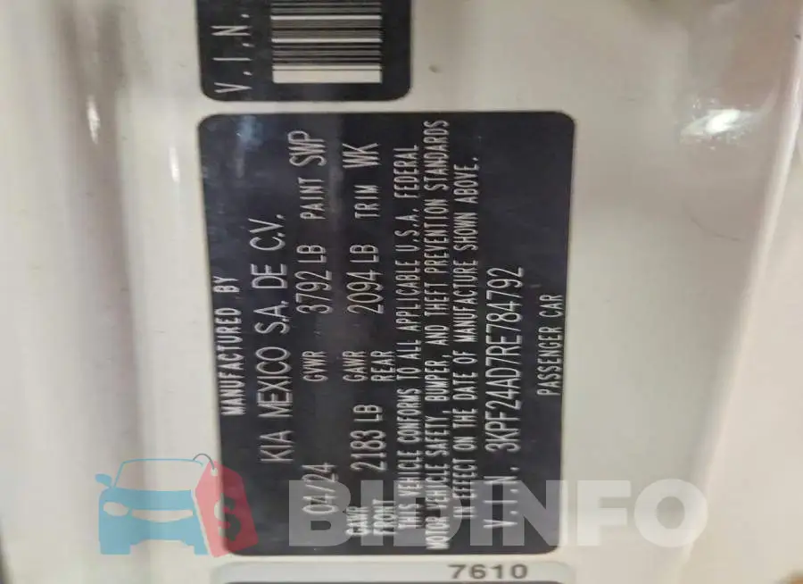 3KPF24AD7RE784792 Photo# 13