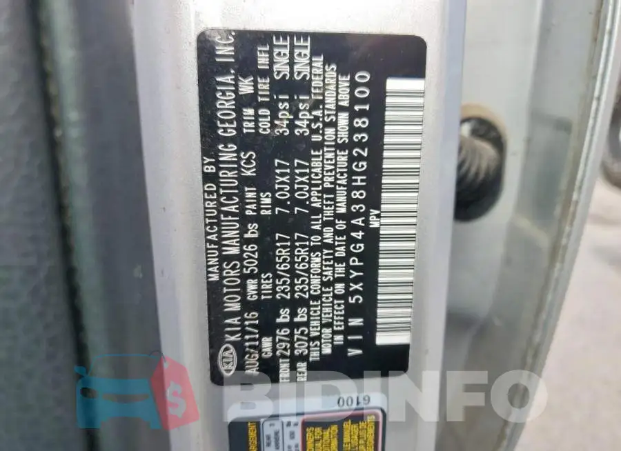 5XYPG4A38HG238100 Photo# 13