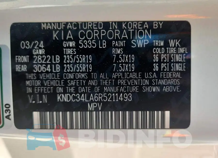 KNDC34LA6R5211493 Photo# 12