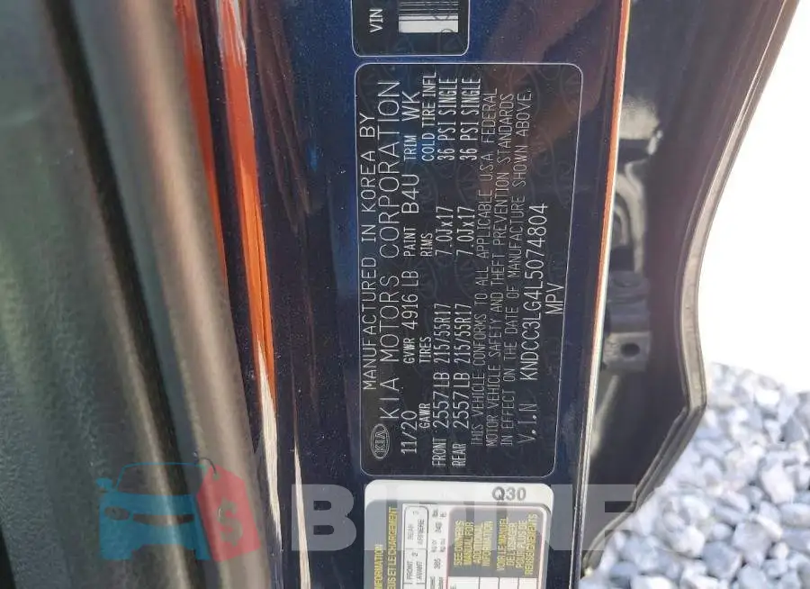 KNDCC3LG4L5074804 Photo# 14