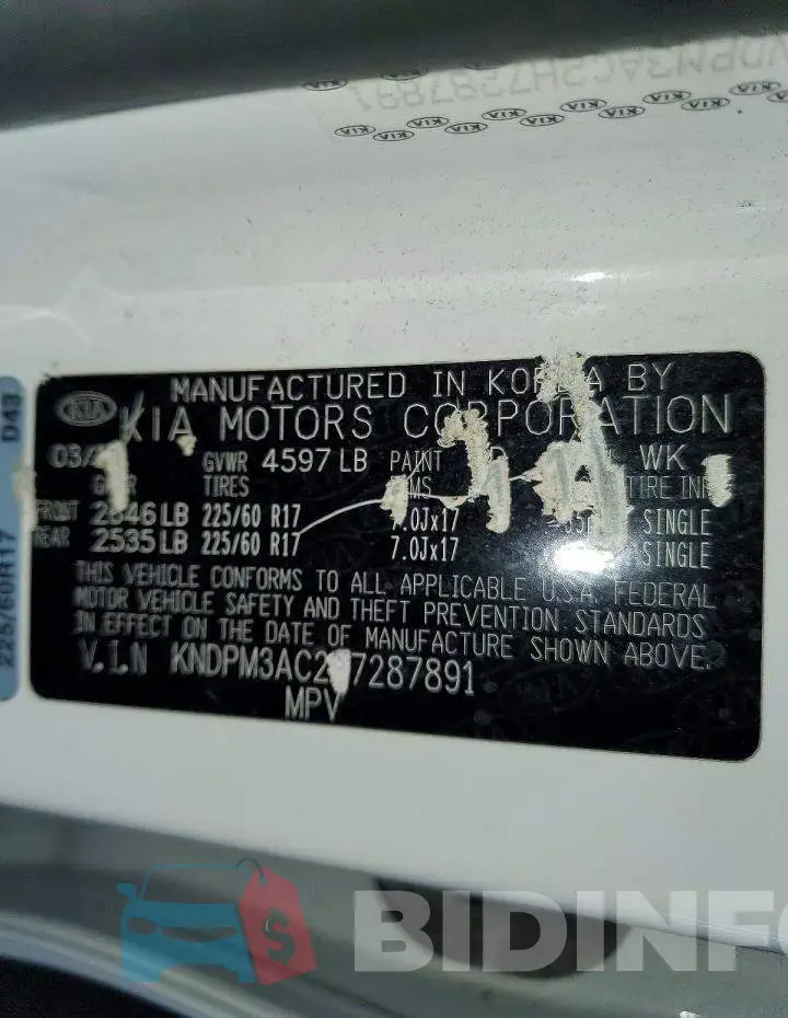KNDPM3AC2H7287891 Photo# 13