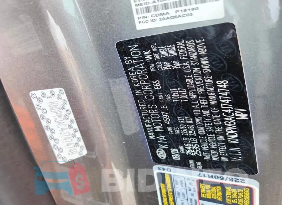 KNDPM3AC4J7474748 Photo# 12