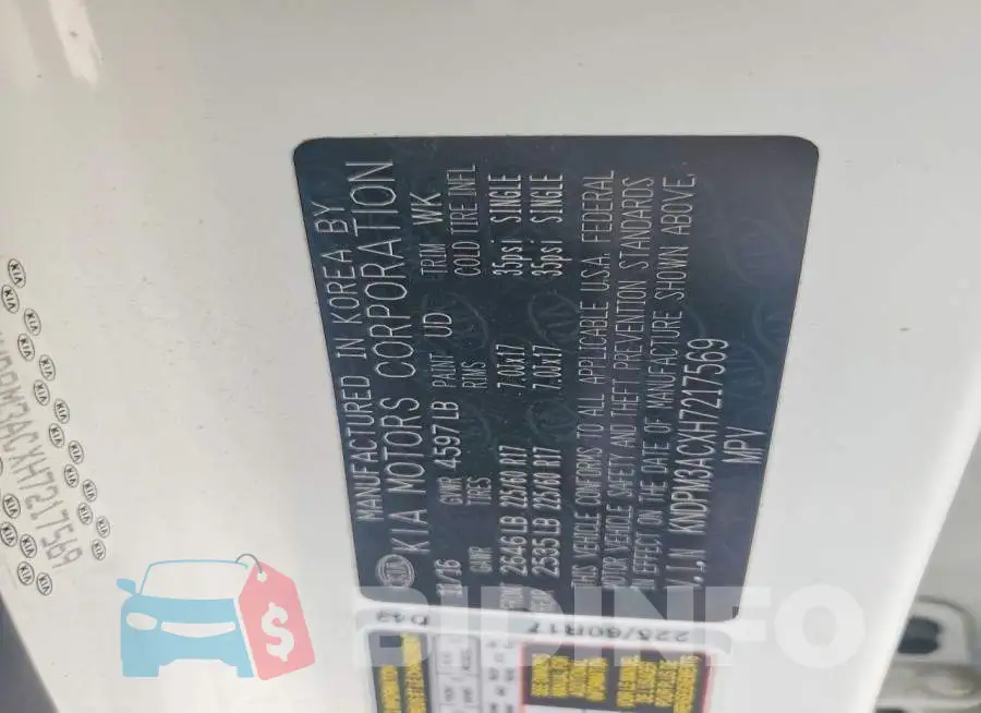 KNDPM3ACXH7217569 Photo# 13