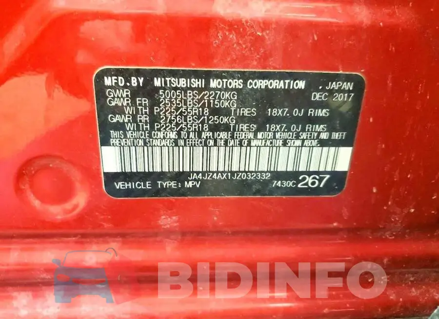 JA4JZ4AX1JZ032332 Photo# 13