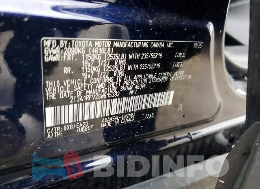 2T3A1RFV2SW615382 Photo# 13