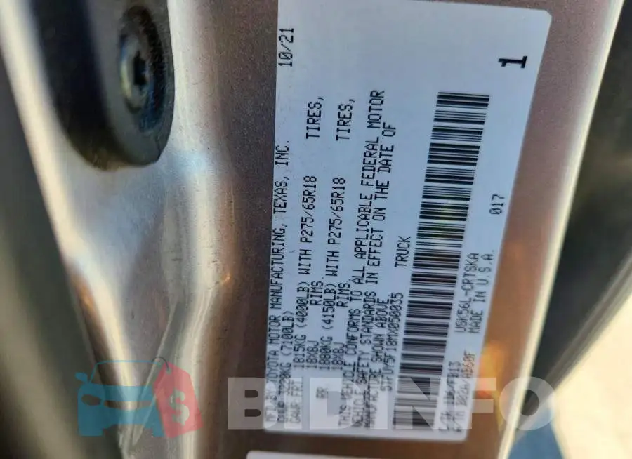 5TFUY5F18MX050035 Photo# 12