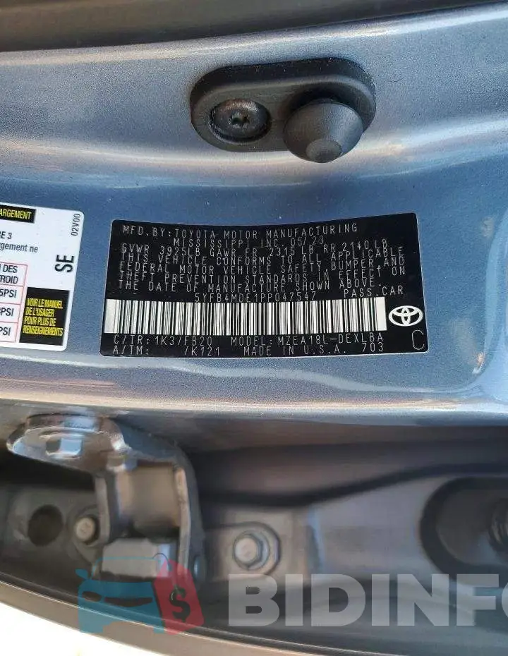 5YFB4MDE1PP047547 Photo# 13