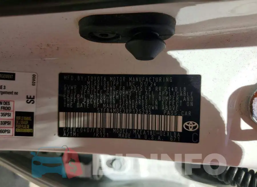 5YFB4MDE3RP125295 Photo# 13