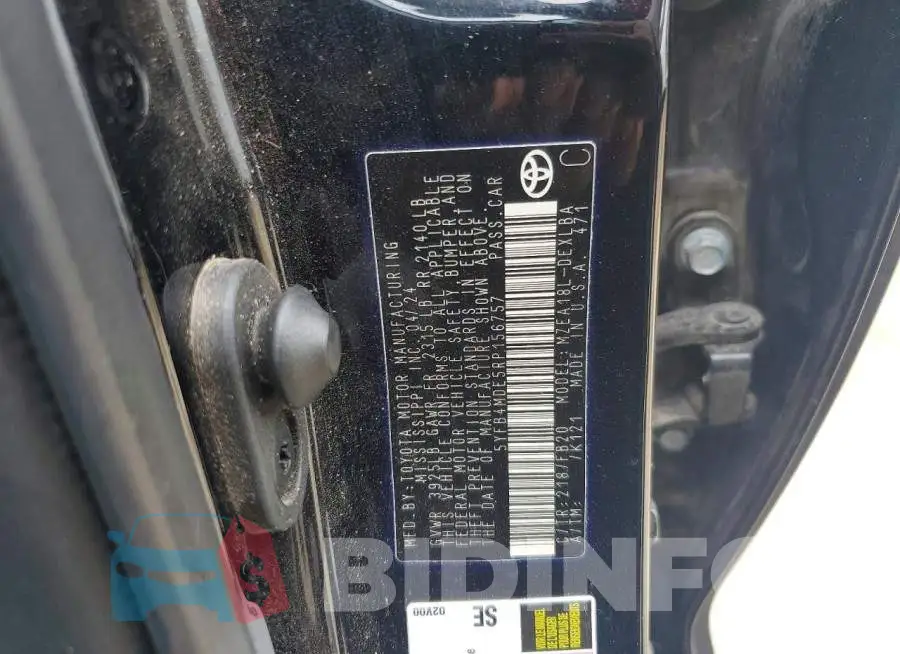 5YFB4MDE5RP156757 Photo# 12