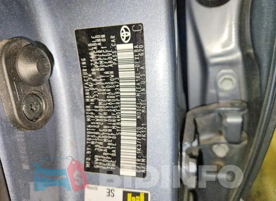 5YFB4MDE5RP183473 Photo# 13