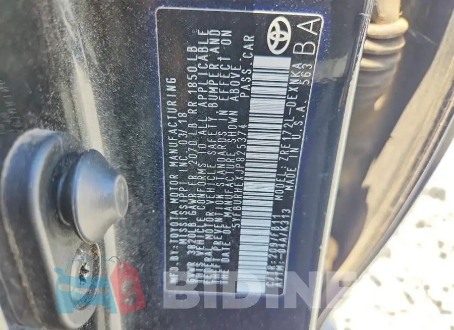 5YFBURHEXJP825374 Photo# 12
