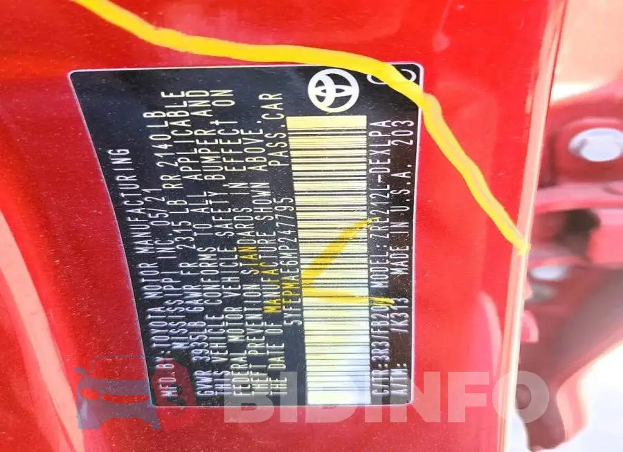 5YFEPMAE6MP247795 Photo# 12
