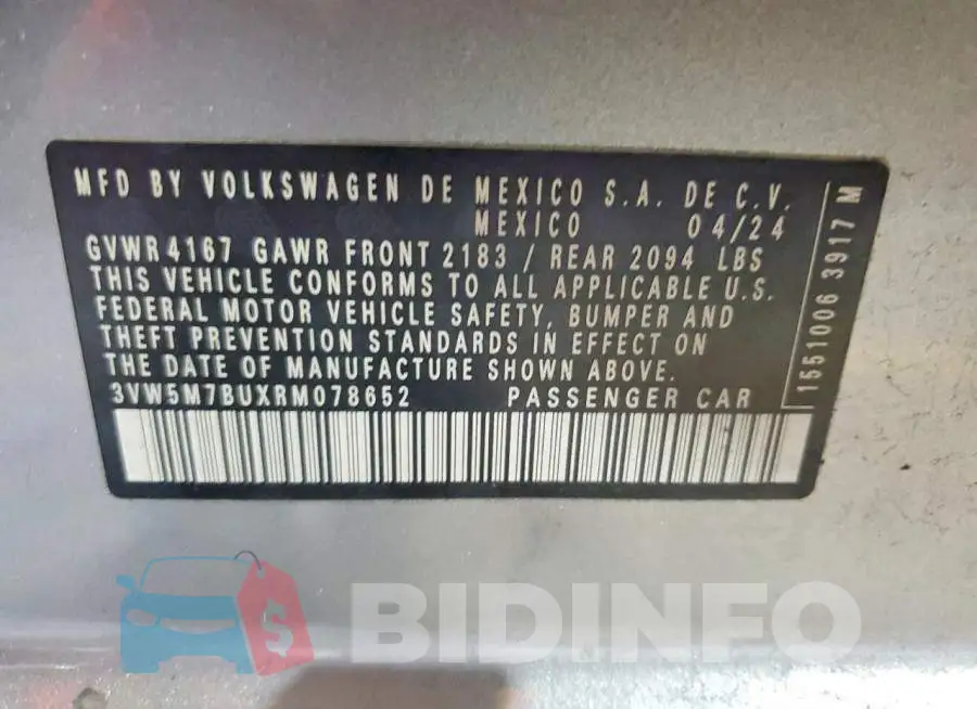3VW5M7BUXRM078652 Photo# 12