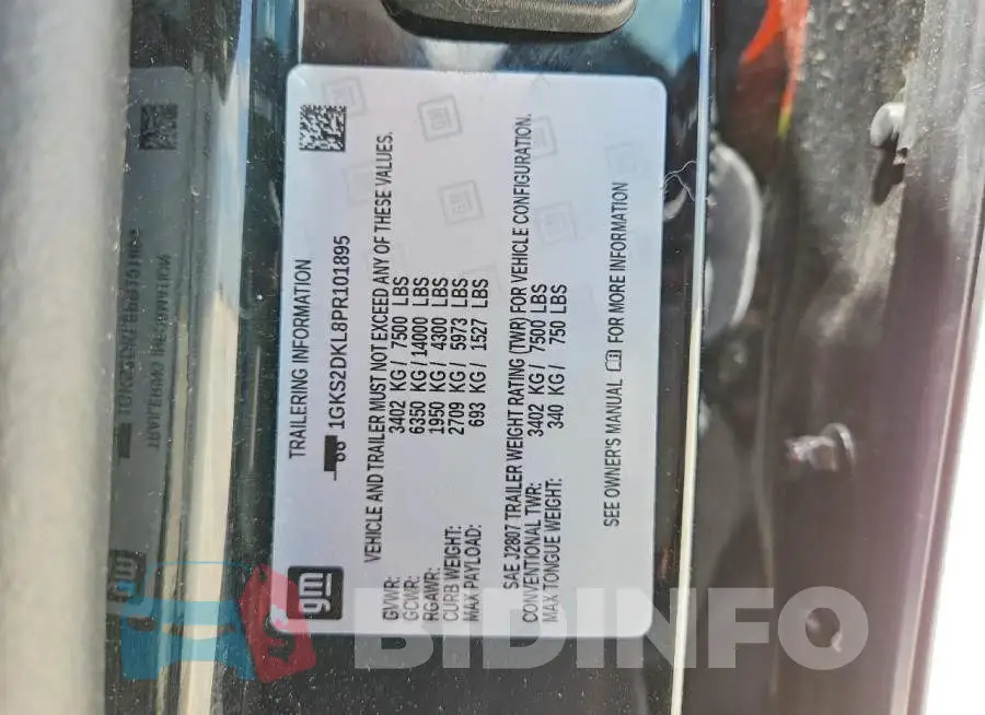 1GKS2DKL8PR101895 Photo# 13