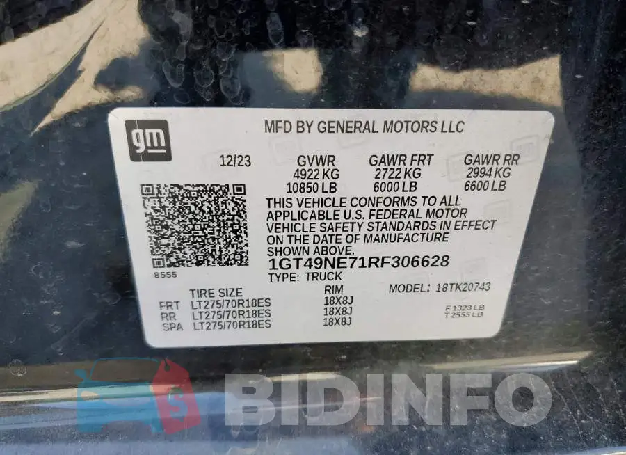 1GT49NE71RF306628 Photo# 12