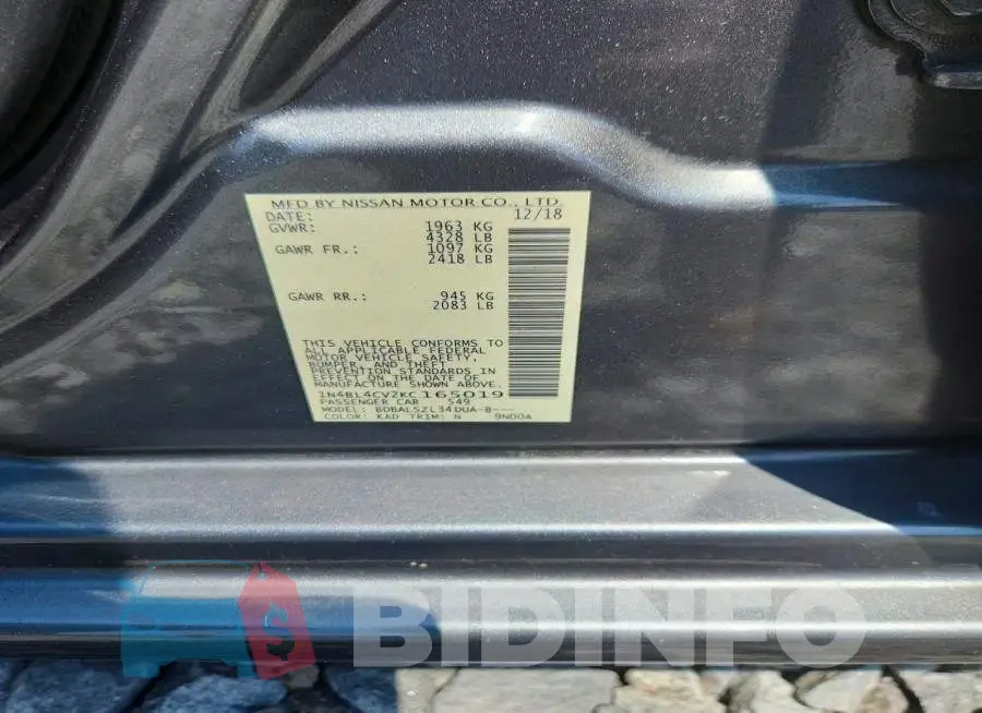 1N4BL4CV2KC165019 Photo# 12