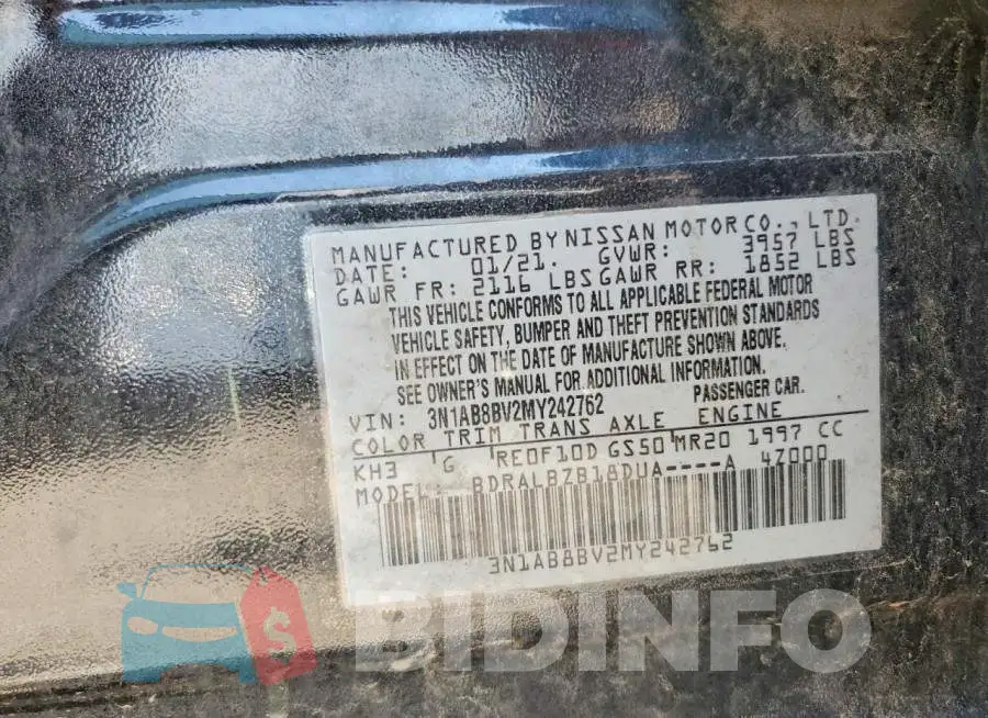 3N1AB8BV2MY242762 Photo# 12