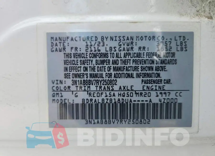 3N1AB8BV7RY250802 Photo# 12