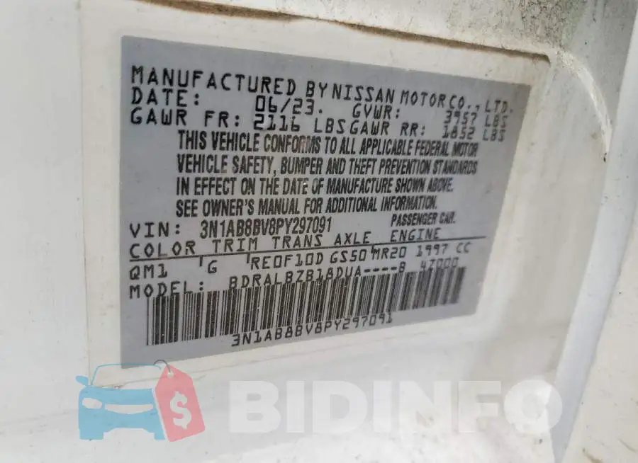 3N1AB8BV8PY297091 Photo# 12
