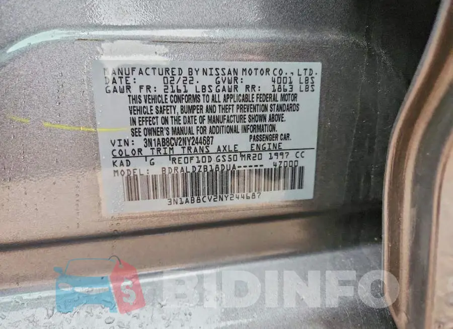 3N1AB8CV2NY244687 Photo# 12