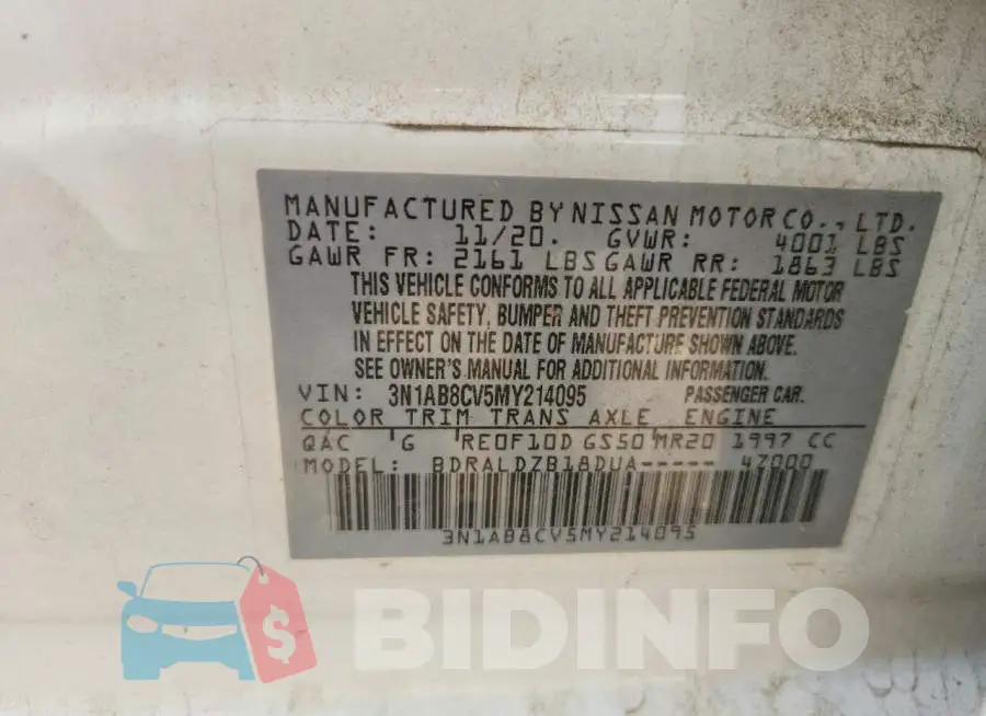 3N1AB8CV5MY214095 Photo# 12