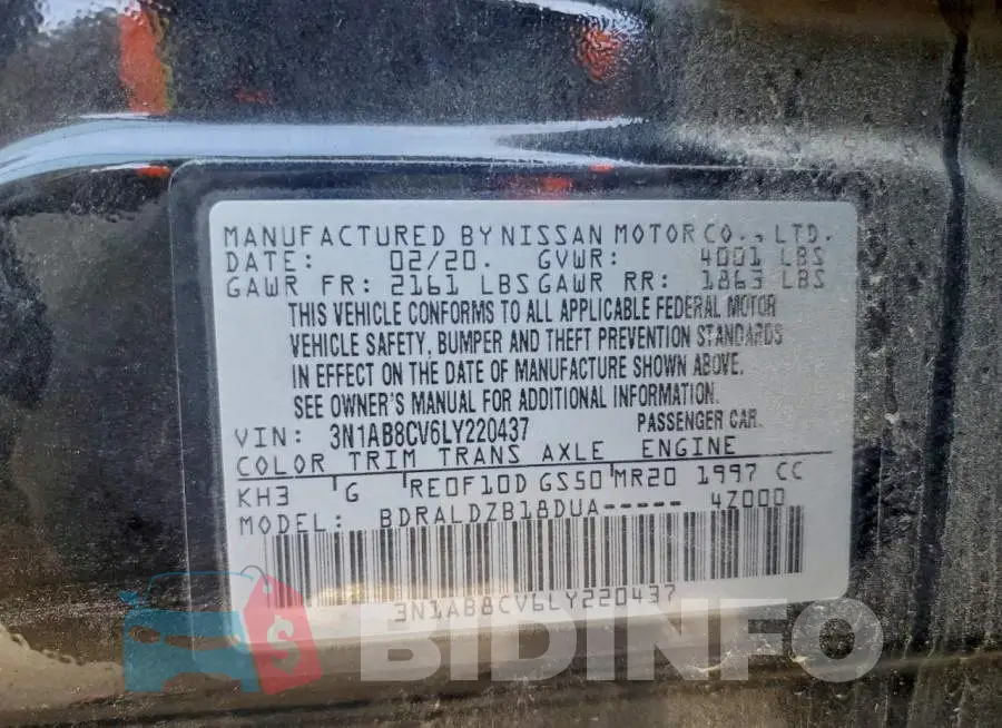 3N1AB8CV6LY220437 Photo# 12