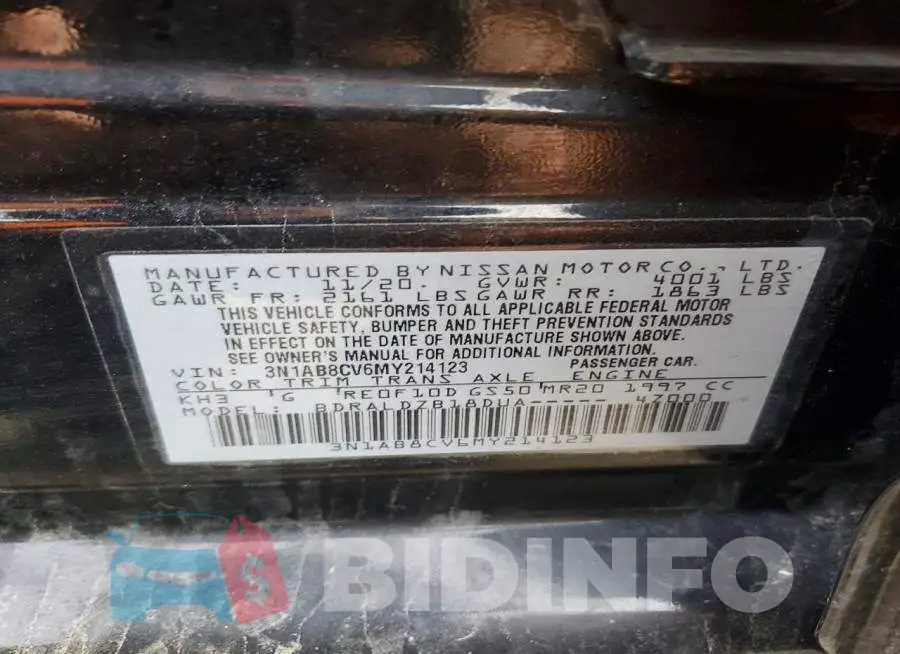 3N1AB8CV6MY214123 Photo# 13