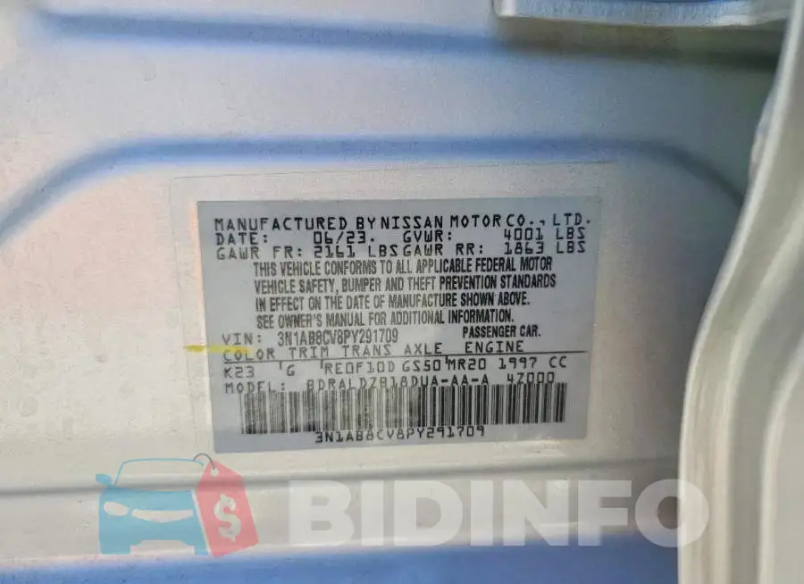 3N1AB8CV8PY291709 Photo# 12