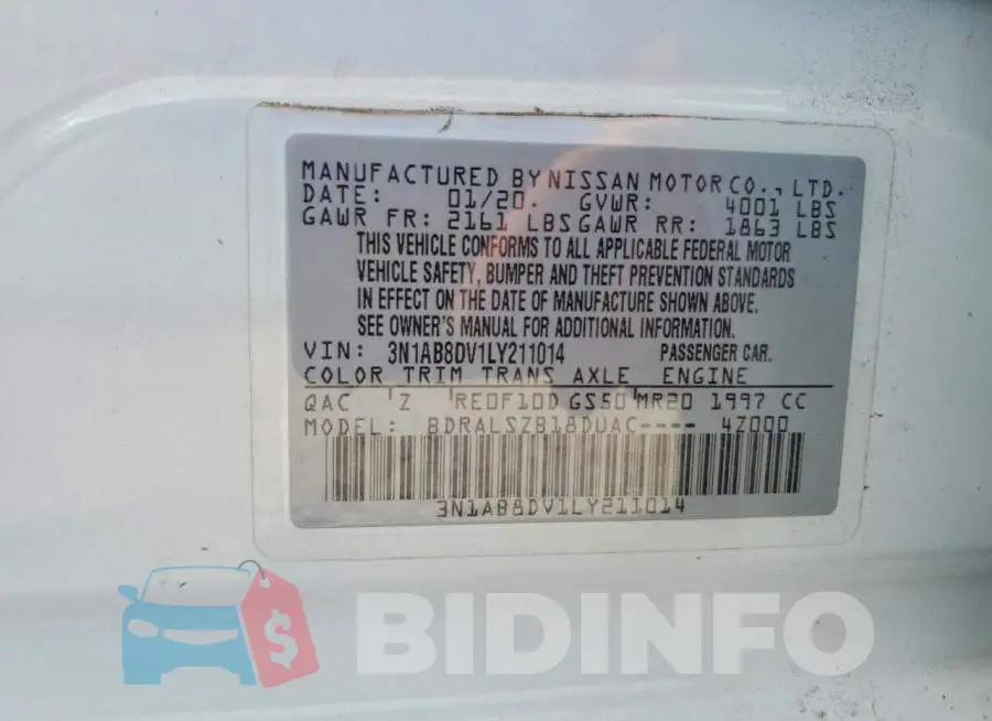 3N1AB8DV1LY211014 Photo# 12