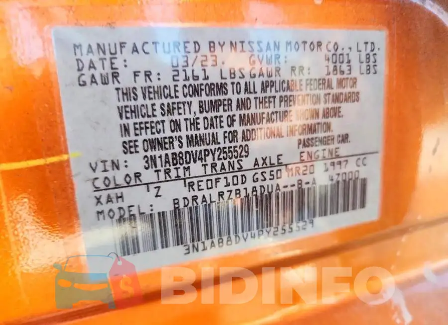 3N1AB8DV4PY255529 Photo# 13