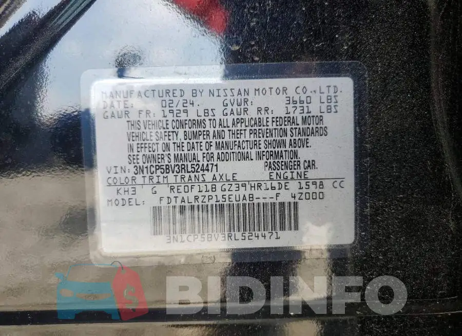 3N1CP5BV3RL524471 Photo# 13
