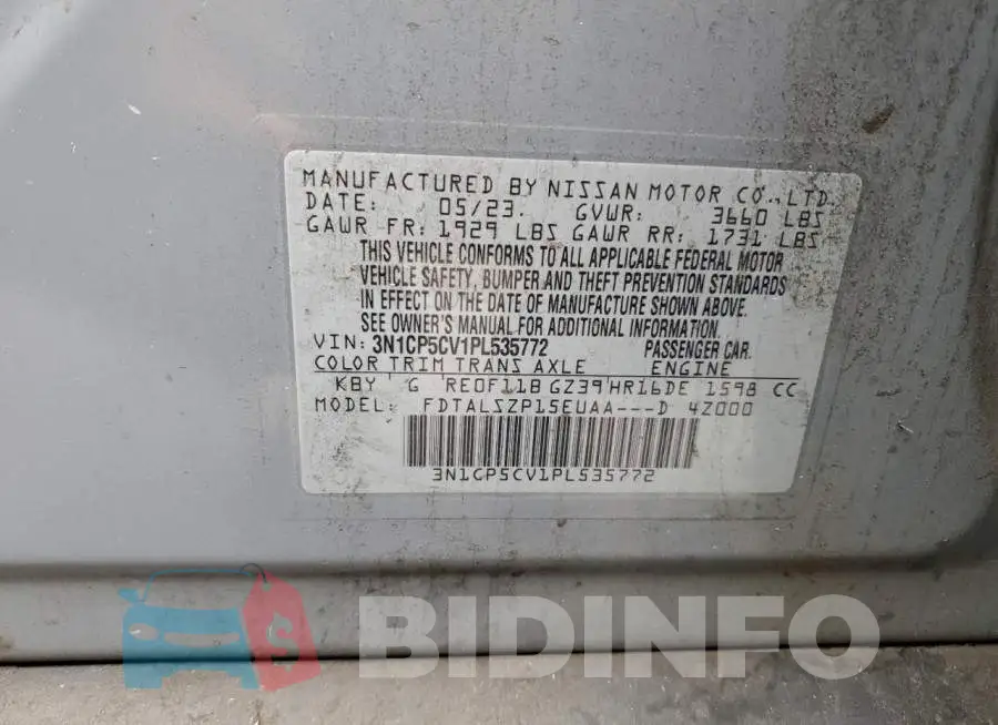 3N1CP5CV1PL535772 Photo# 13