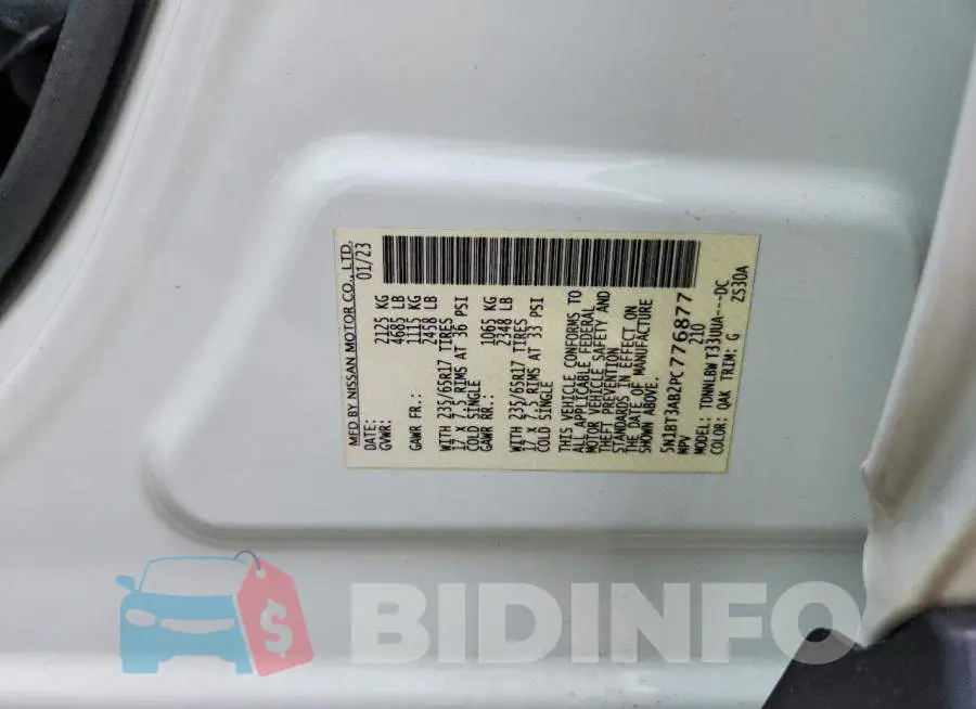 5N1BT3AB2PC776877 Photo# 14