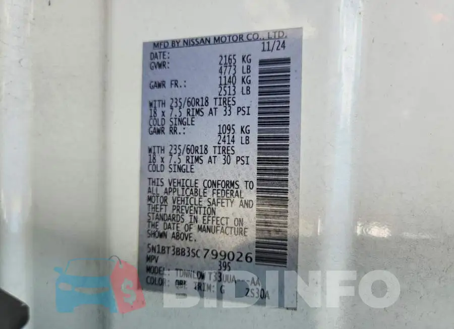 5N1BT3BB3SC799026 Photo# 13