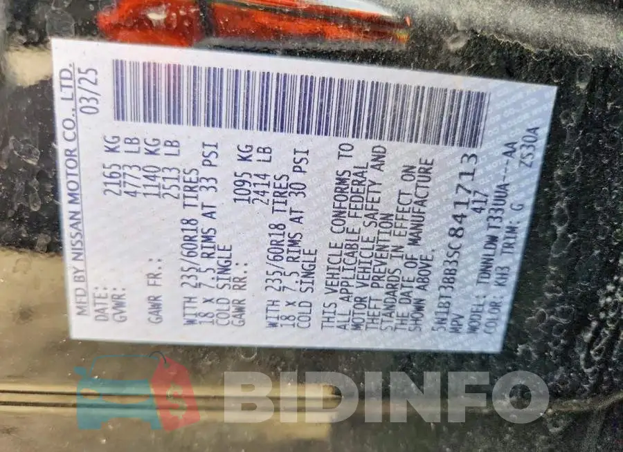 5N1BT3BB3SC841713 Photo# 13