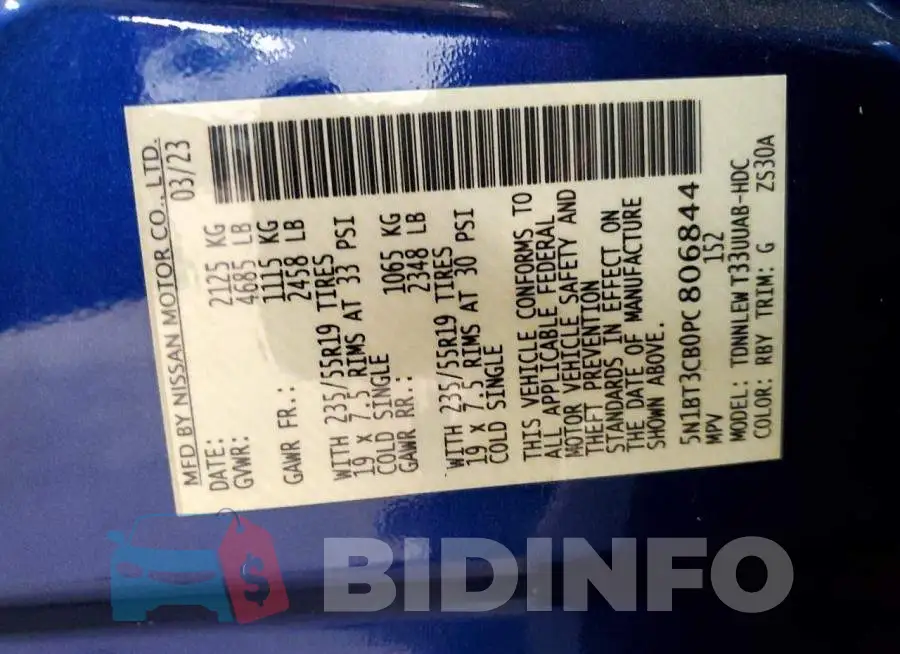 5N1BT3CB0PC806844 Photo# 12