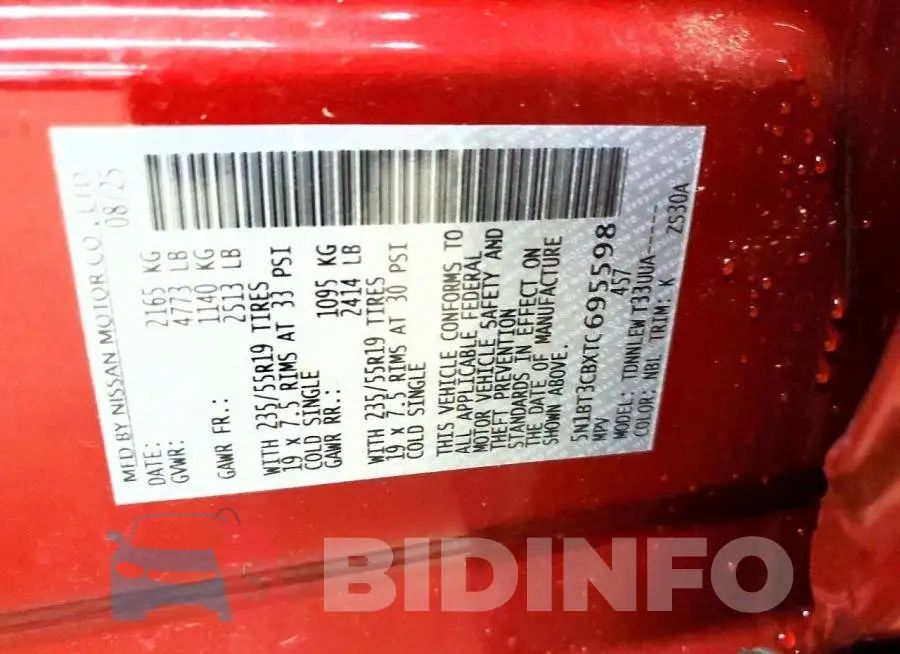 5N1BT3CBXTC695598 Photo# 13