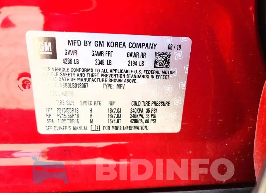 KL4CJASB0LB018967 Photo# 13