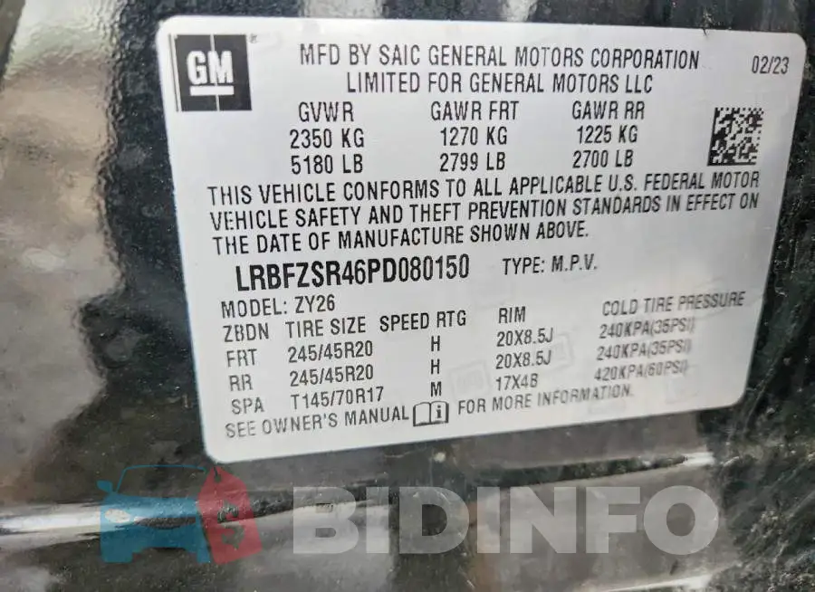LRBFZSR46PD080150 Photo# 13