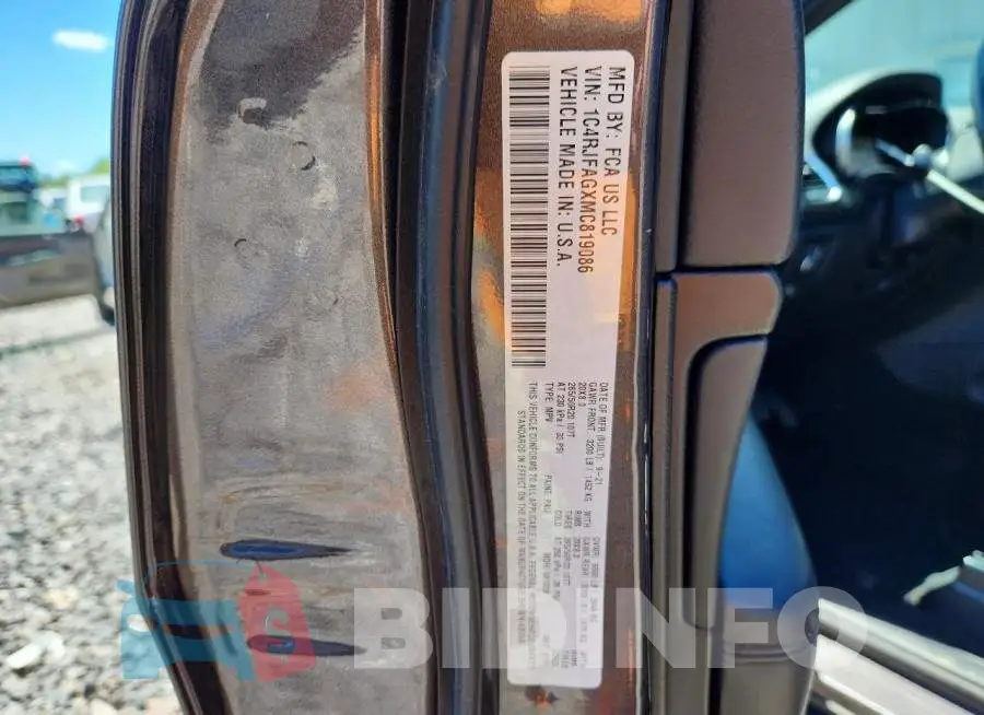 1C4RJFAGXMC819086 Photo# 14