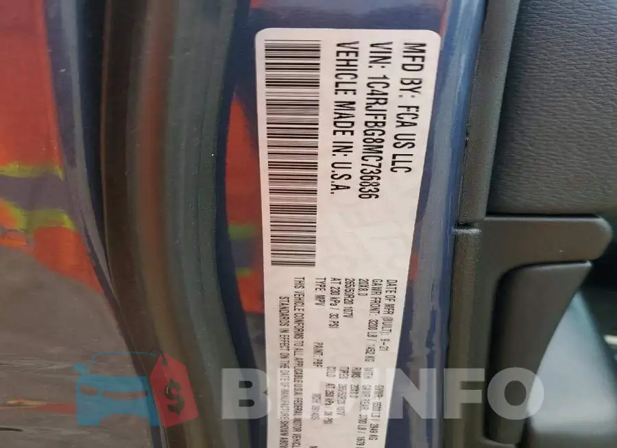 1C4RJFBG8MC736836 Photo# 13