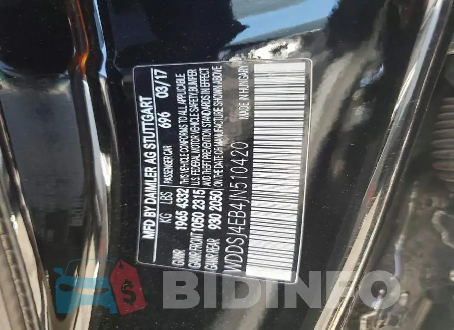 WDDSJ4EB4JN510420 Photo# 12