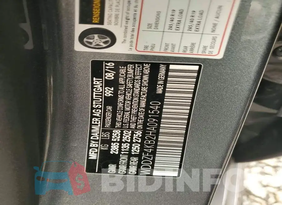 WDDZF4KB2HA091540 Photo# 12