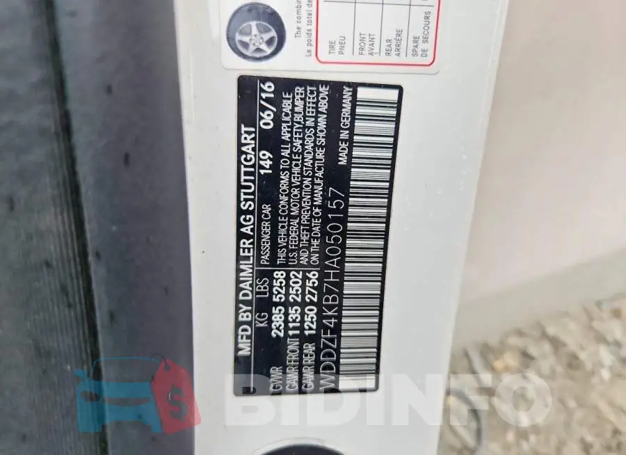 WDDZF4KB7HA050157 Photo# 12