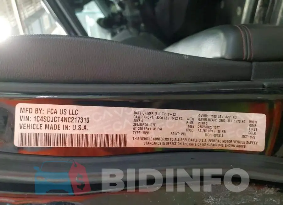 1C4SDJCT4NC217310 Photo# 13