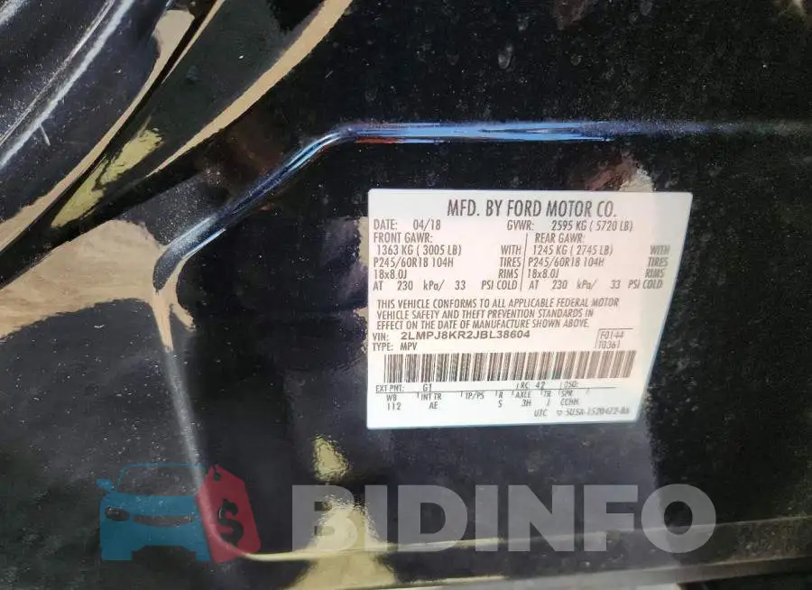 2LMPJ8KR2JBL38604 Photo# 14