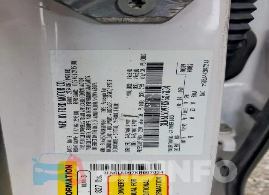 3LN6L5D97KR607034 Photo# 12